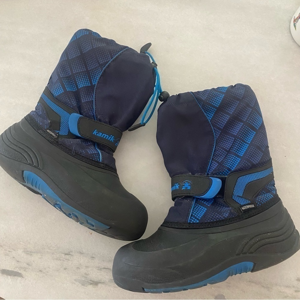 Kamik winter snow boots waterproof insulated blue 3
